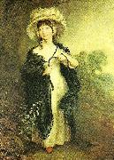 Thomas Gainsborough miss haverfield, c Germany oil painting artist
